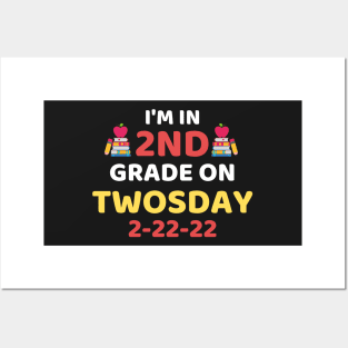 Funny It's My 2nd Grade On Twosday, Cute 2nd Twosday Grade, Numerology 2nd Grade Pop Design Gift Posters and Art